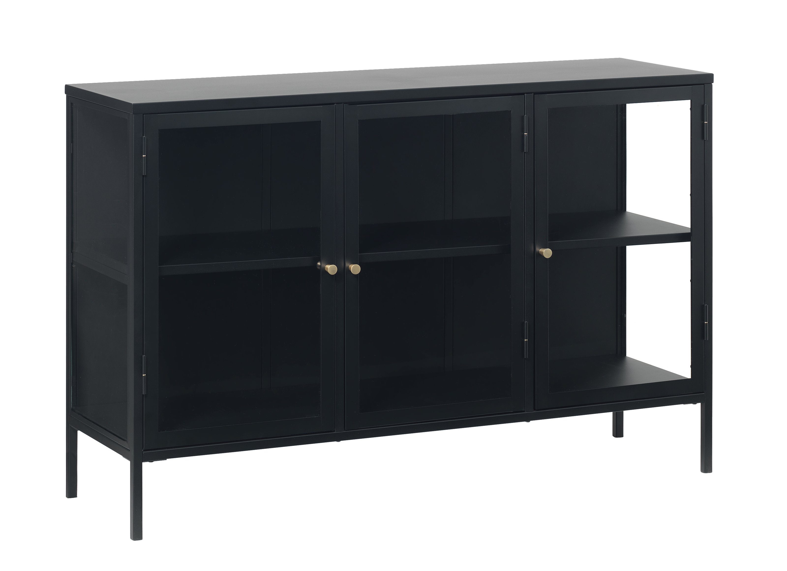 möbelando Vitrine CARMEL (B/H/T: 132x85x40 cm) günstig online kaufen