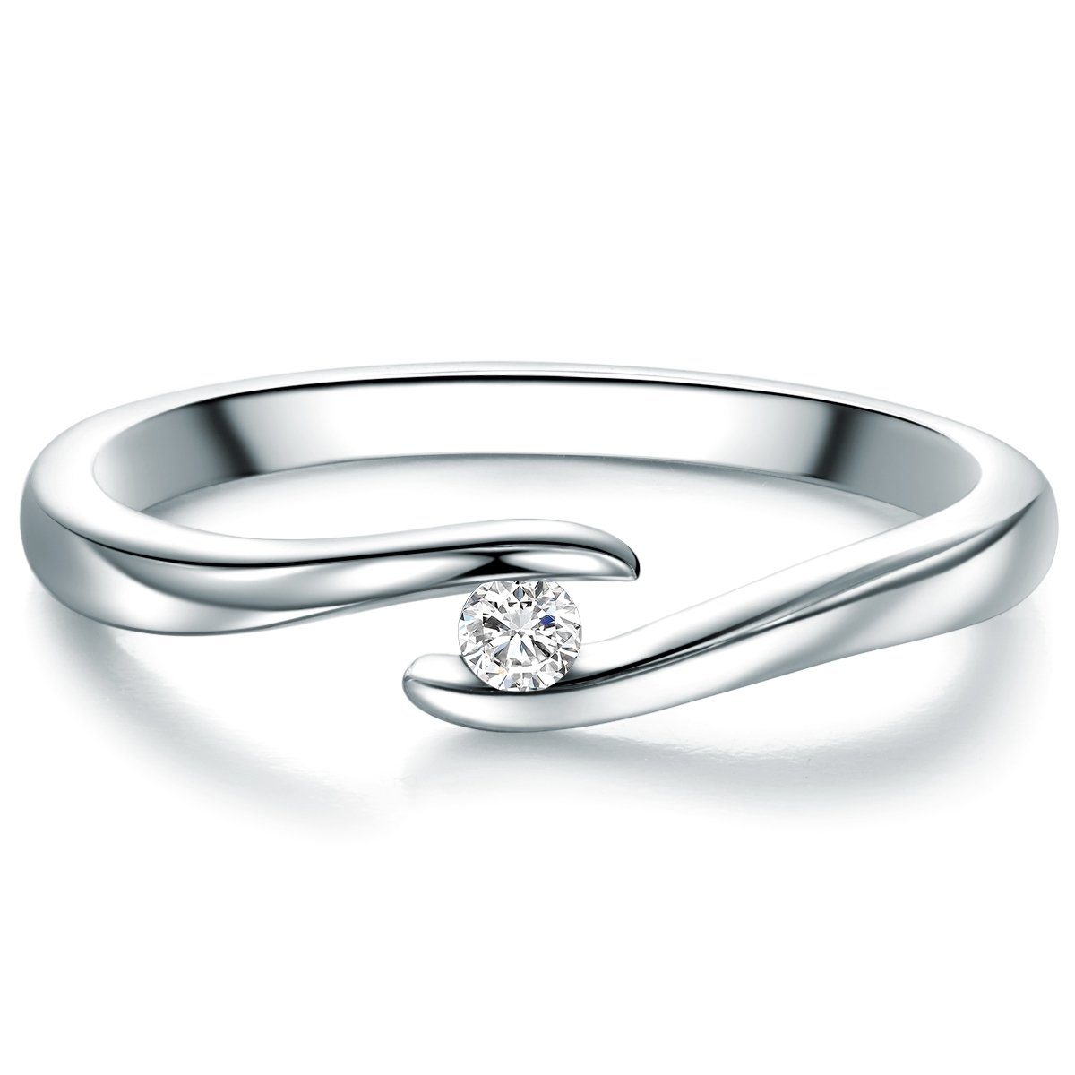 Trilani Diamantring silber, mit Diamant