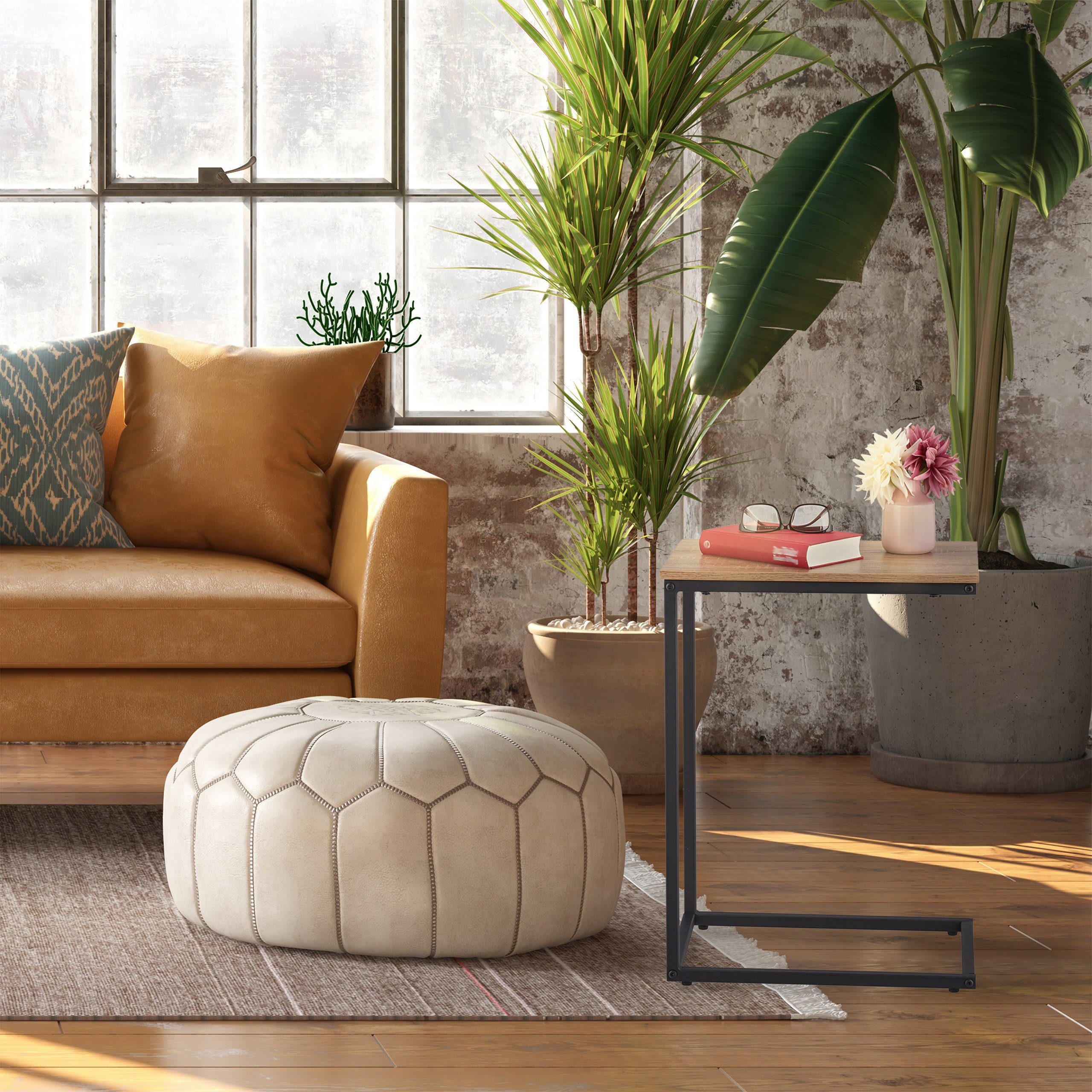 relaxdays Beistelltisch in C Form günstig online kaufen