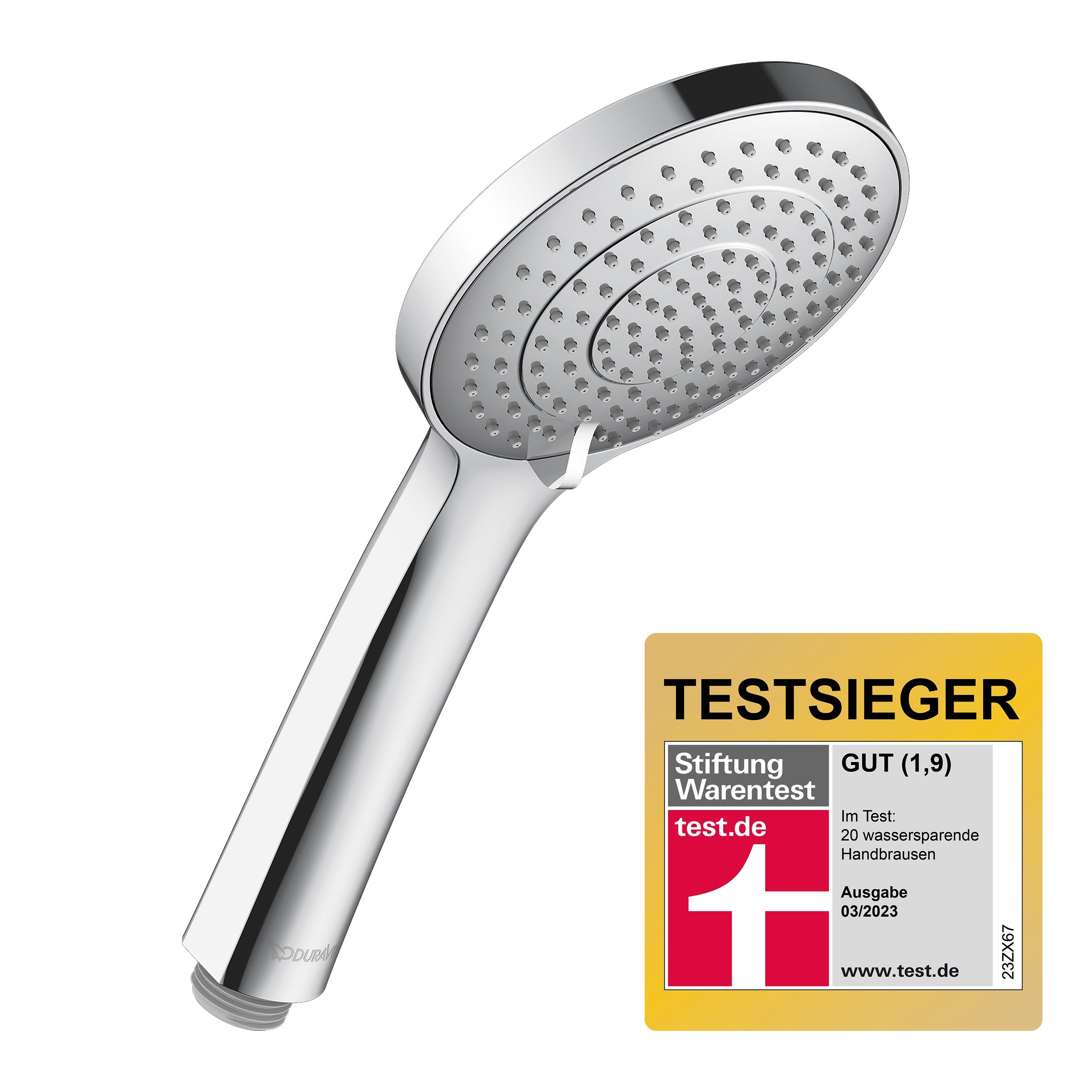 Duravit Handbrause Handbrause 3jet 110 MinusFlow Duschkopf Regendusche, (1-tlg), Anschlussbreite: 1/2 Zoll