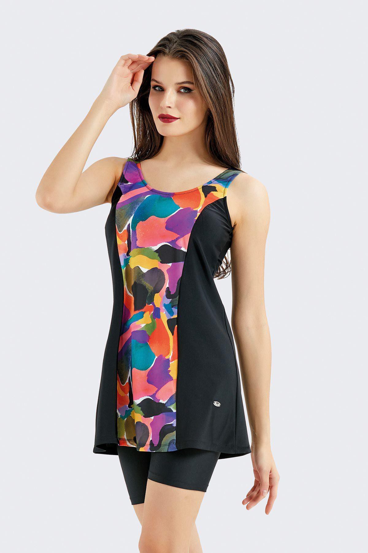 C&CITY Badeanzug Dehnbare Kleid Badeanzug