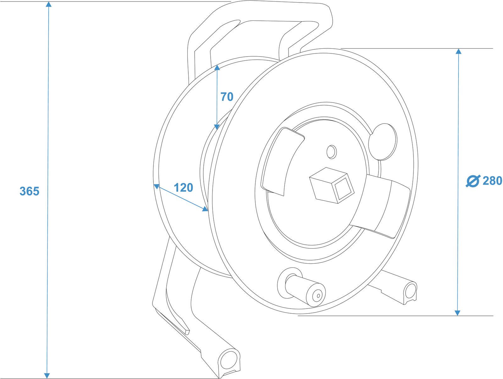 SCHILL SCHILL Kabeltrommel IT266.RM A=280/C=11 Kabeltrommel