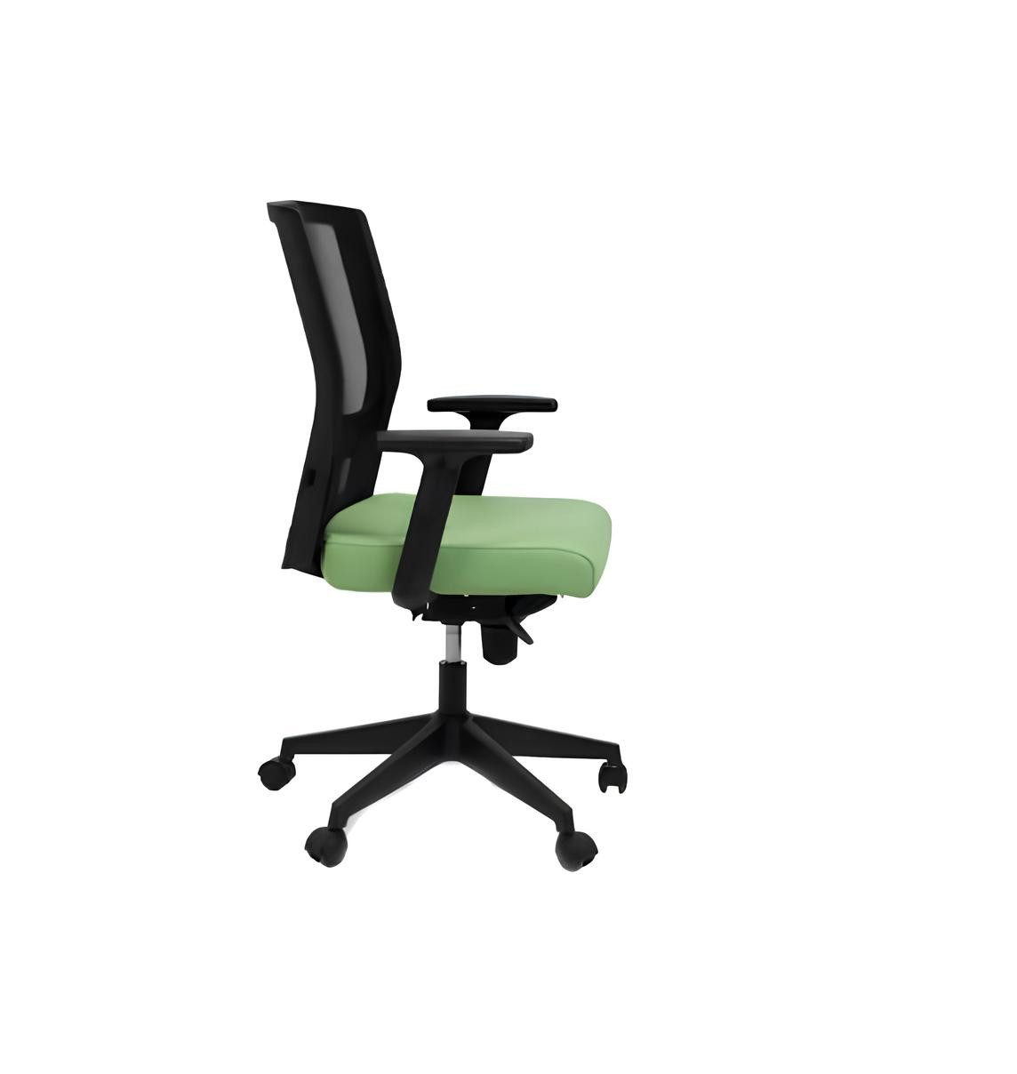 JVmoebel Bürostuhl Luxuriöser grüner Drehstuhl aus Kunstleder mit ergonomischem Design (1 St), Made in Europa