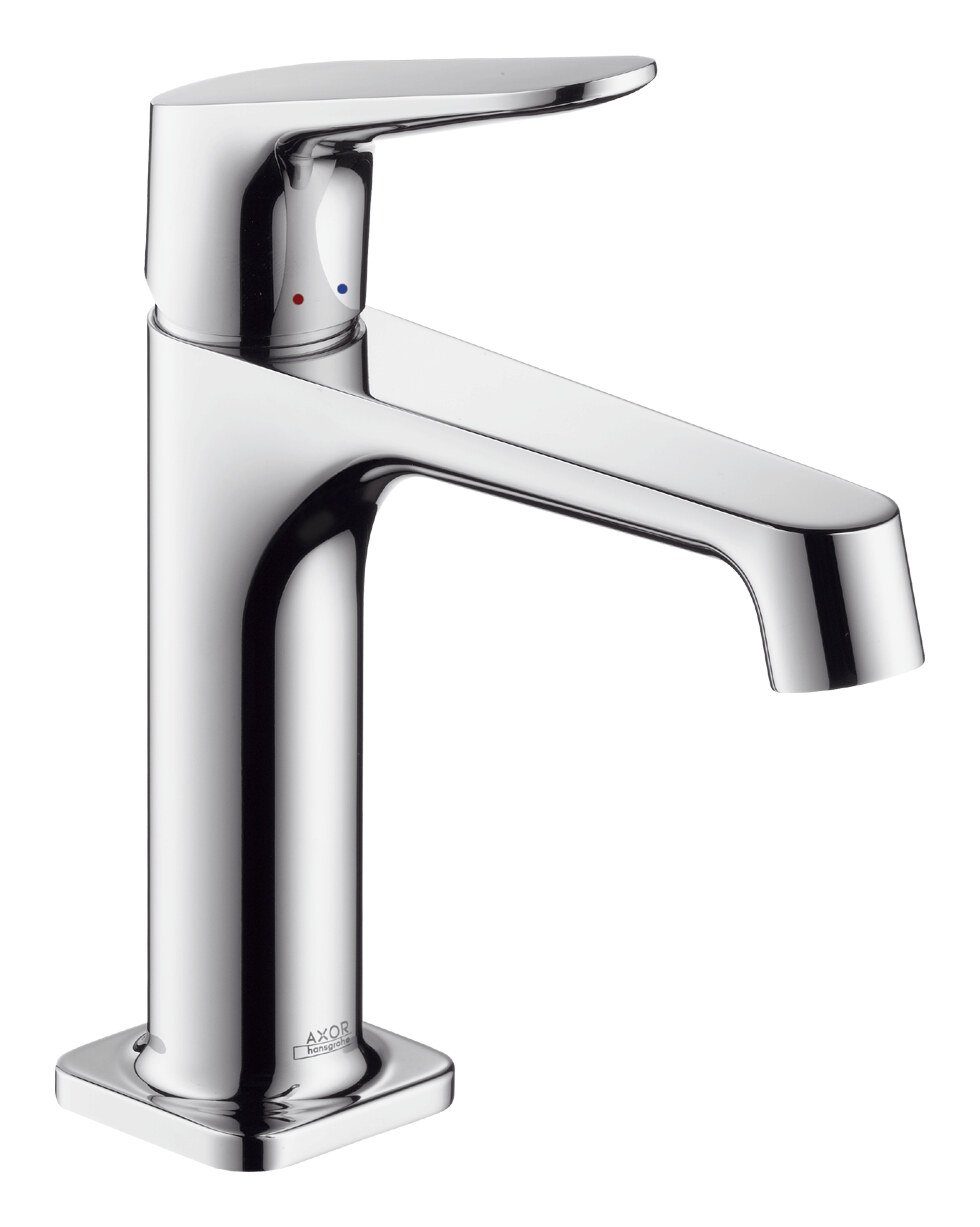 hansgrohe Waschtischarmatur Axor Citterio M 100 Waschtischmischer mit Zugstangen-Ablaufgarnitur