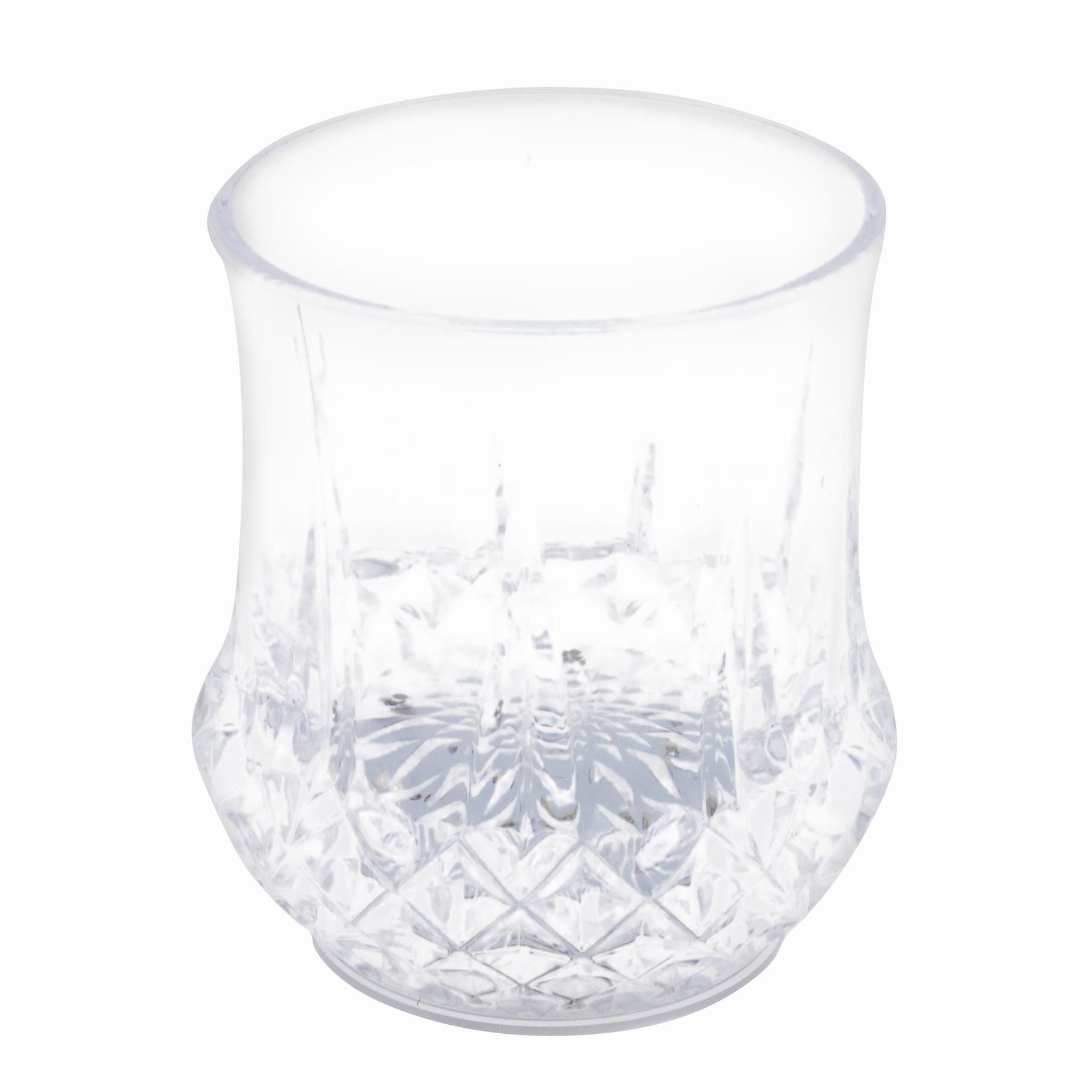 HI Gläser-Set 2er Set bunte Trinkgläser Cocktail Partybecher mit LED 210ml, Material: Kunststoff