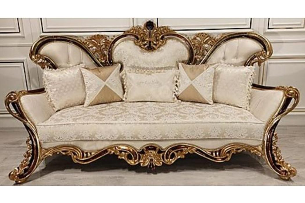JVmoebel Sofa, Klassischer Barock Stil Dreisitzer luxus Sofa Couch Polster Neu