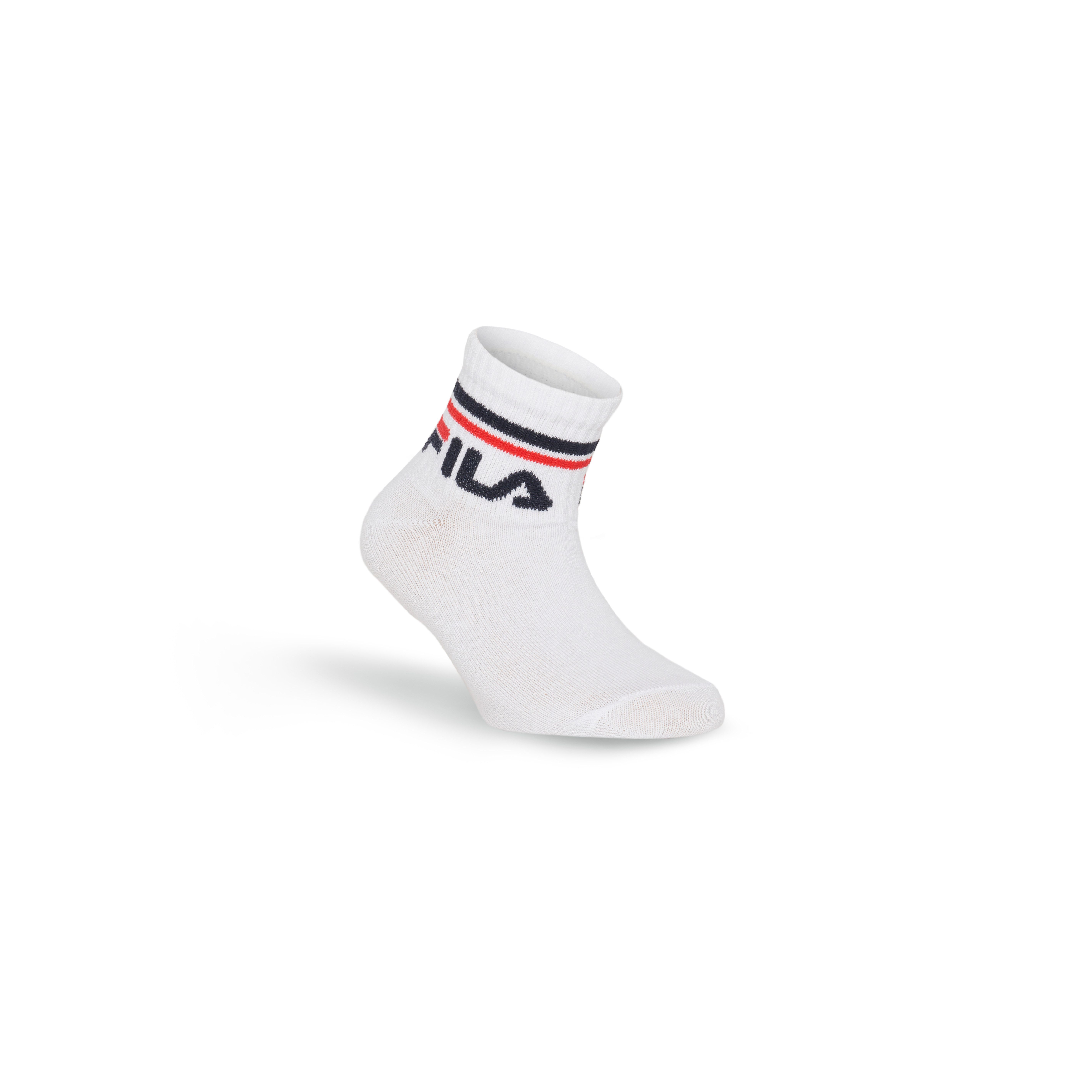 Fila Kurzsocken JUNIOR UNISEX QUARTER PLAIN SOCKS (6-Paar) mit eingestricktem Logo im Bündchen, Kindersocken