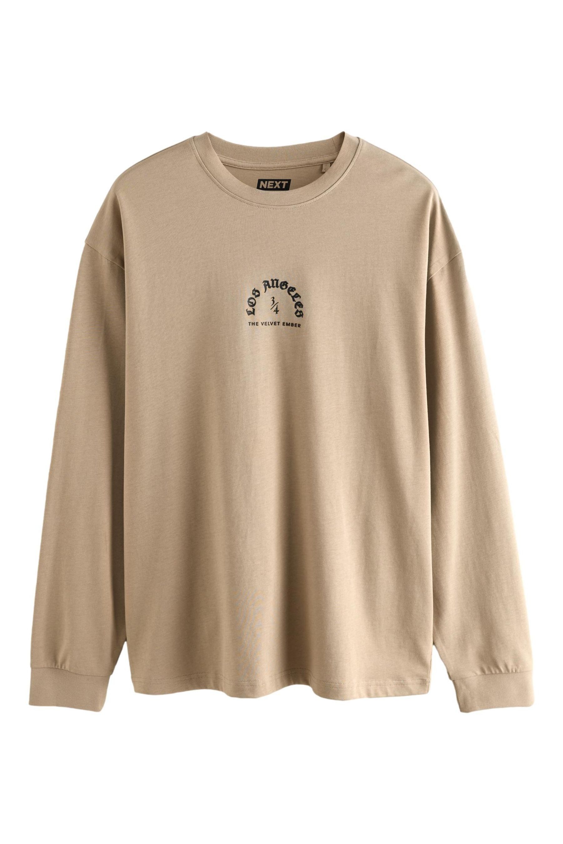 Langarmshirt Relaxed Fit Langarmshirt mit Grafik