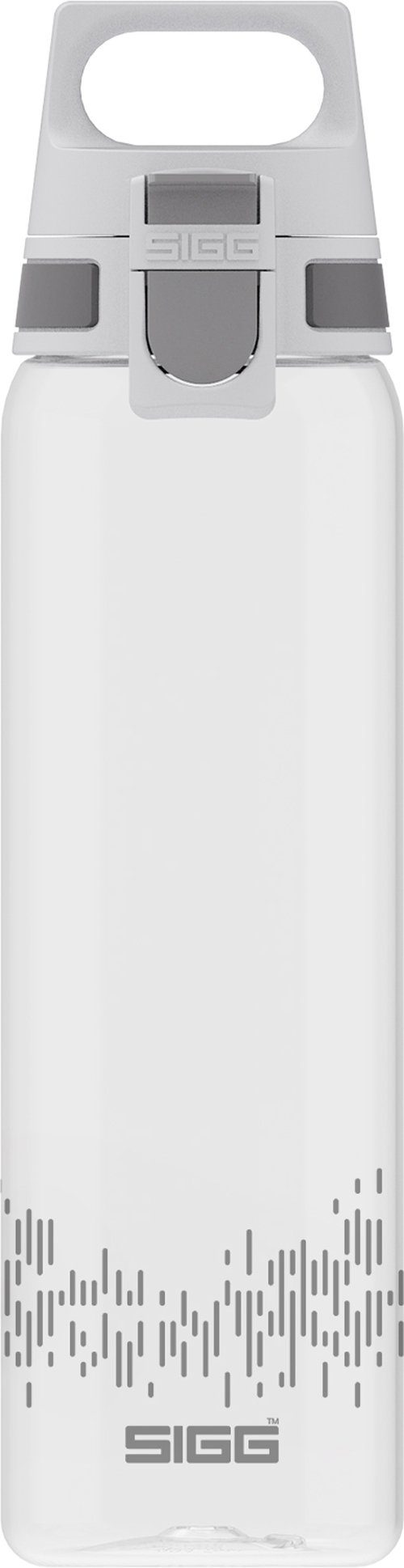 Sigg Trinkflasche stylische Sportflasche mit Einhandverschluss, SIGG Trinkflasche 'Total Clear One MyPlanet' - 0,75 L