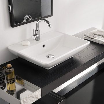 AuraLum pro Waschtischarmatur 2PCS Wasserhahn Waschbecken Einhebel Mischbatterie Badarmatur 360°