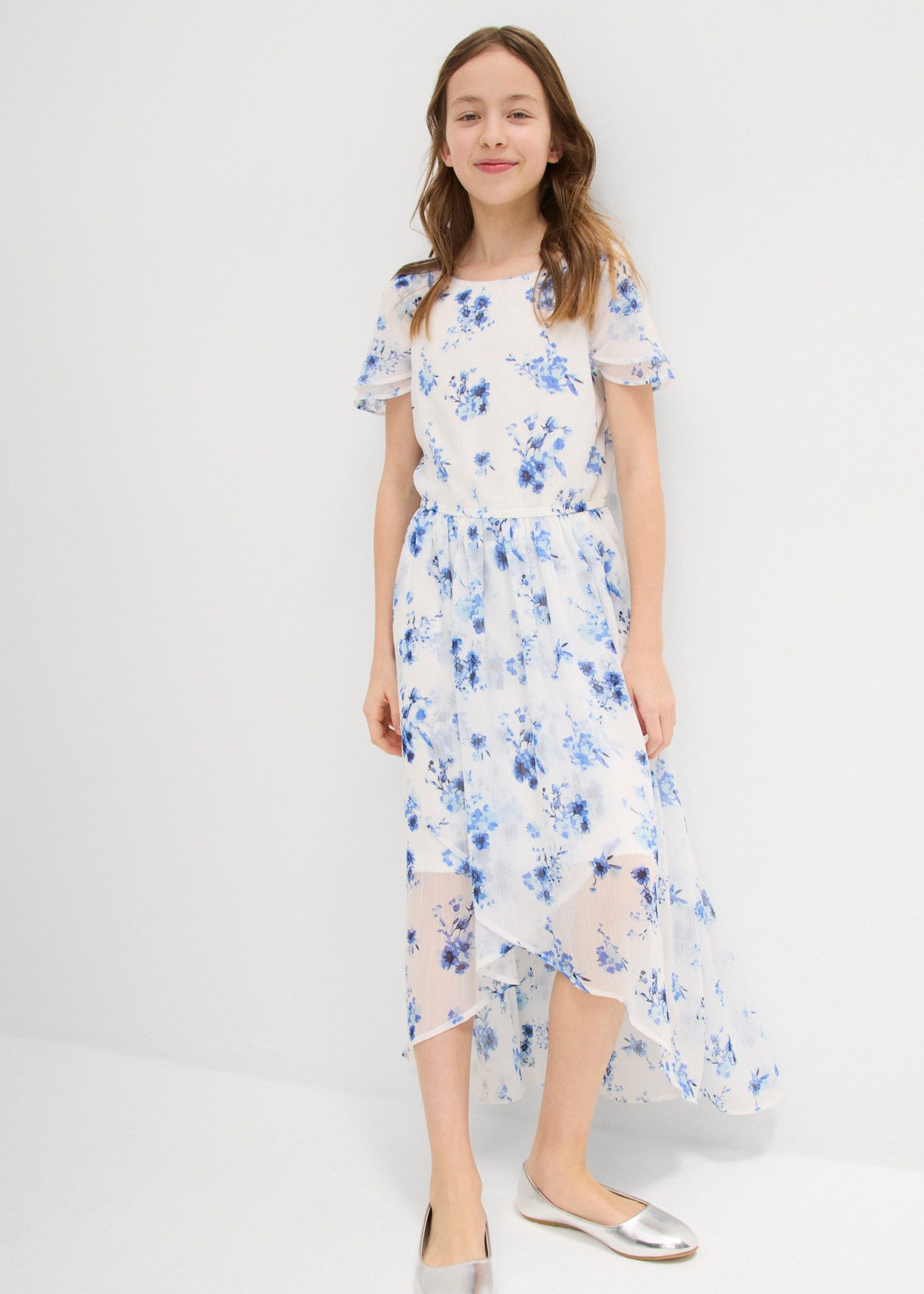 bonprix Chiffonkleid aus Chiffon, mit elastischer Taille
