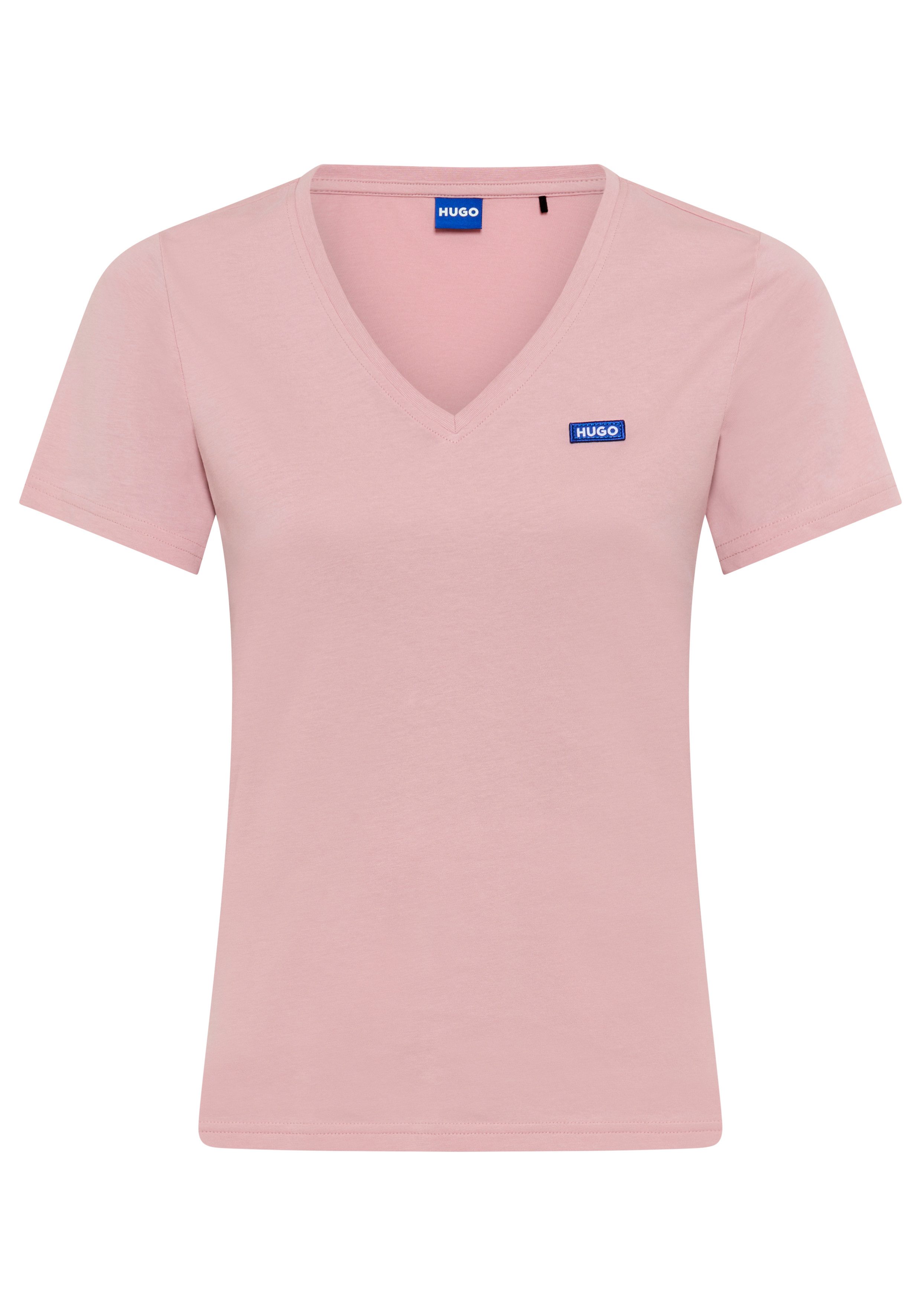 HUGO T-Shirt Classic Tee mit Rundhals, Logodruck