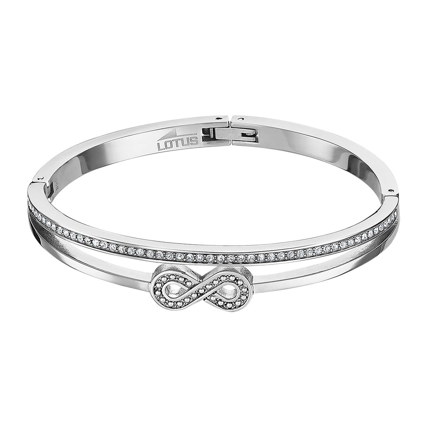 Lotus Style Armreif Damen LS2088-2/2 – Edler Armschmuck aus Edelstahl, Silberfarben, Hochwertige Verarbeitung, Zeitlos Elegant