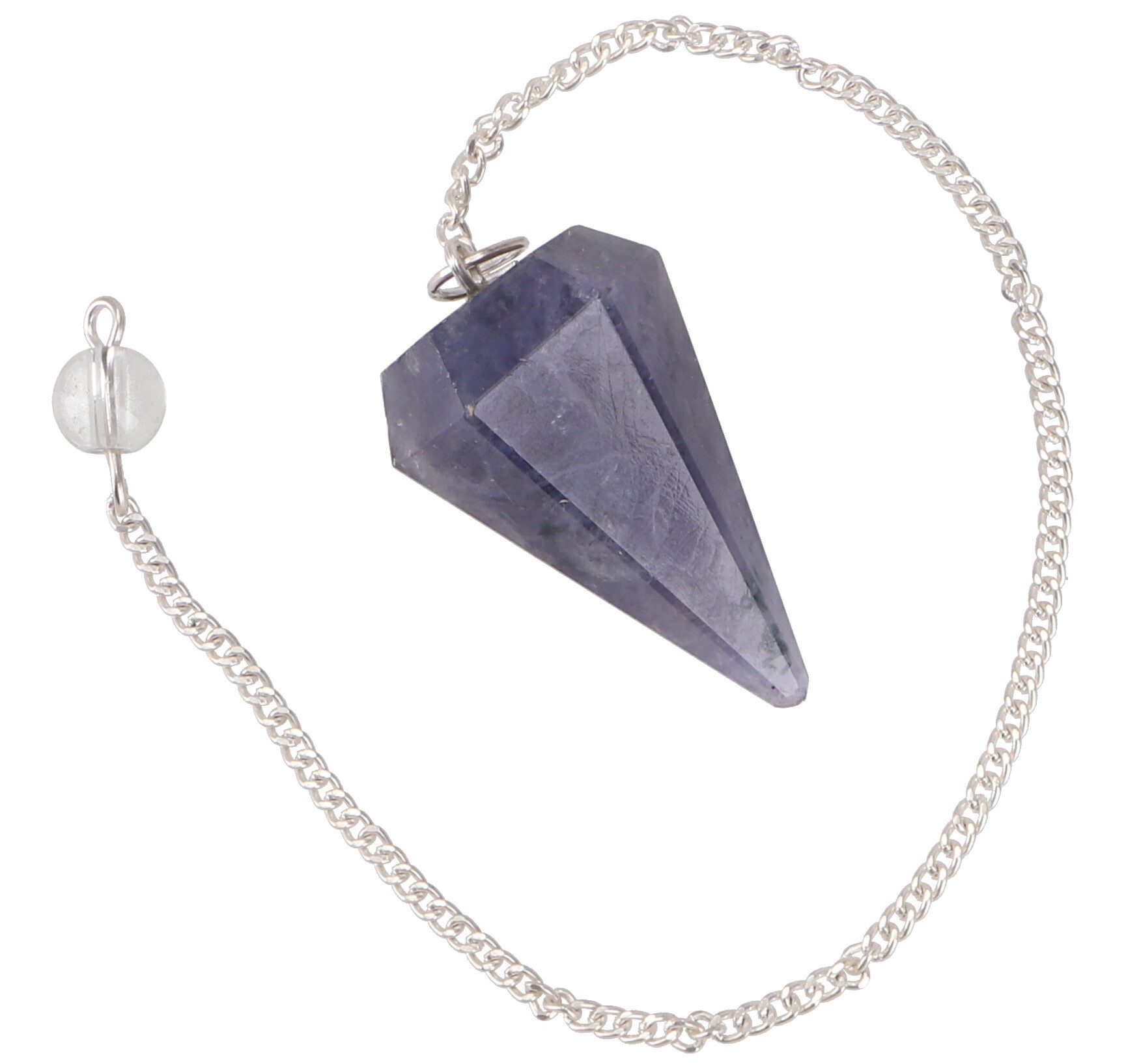 Guru-Shop Perlenkette Esoterik Pendel - Jaspis/violett