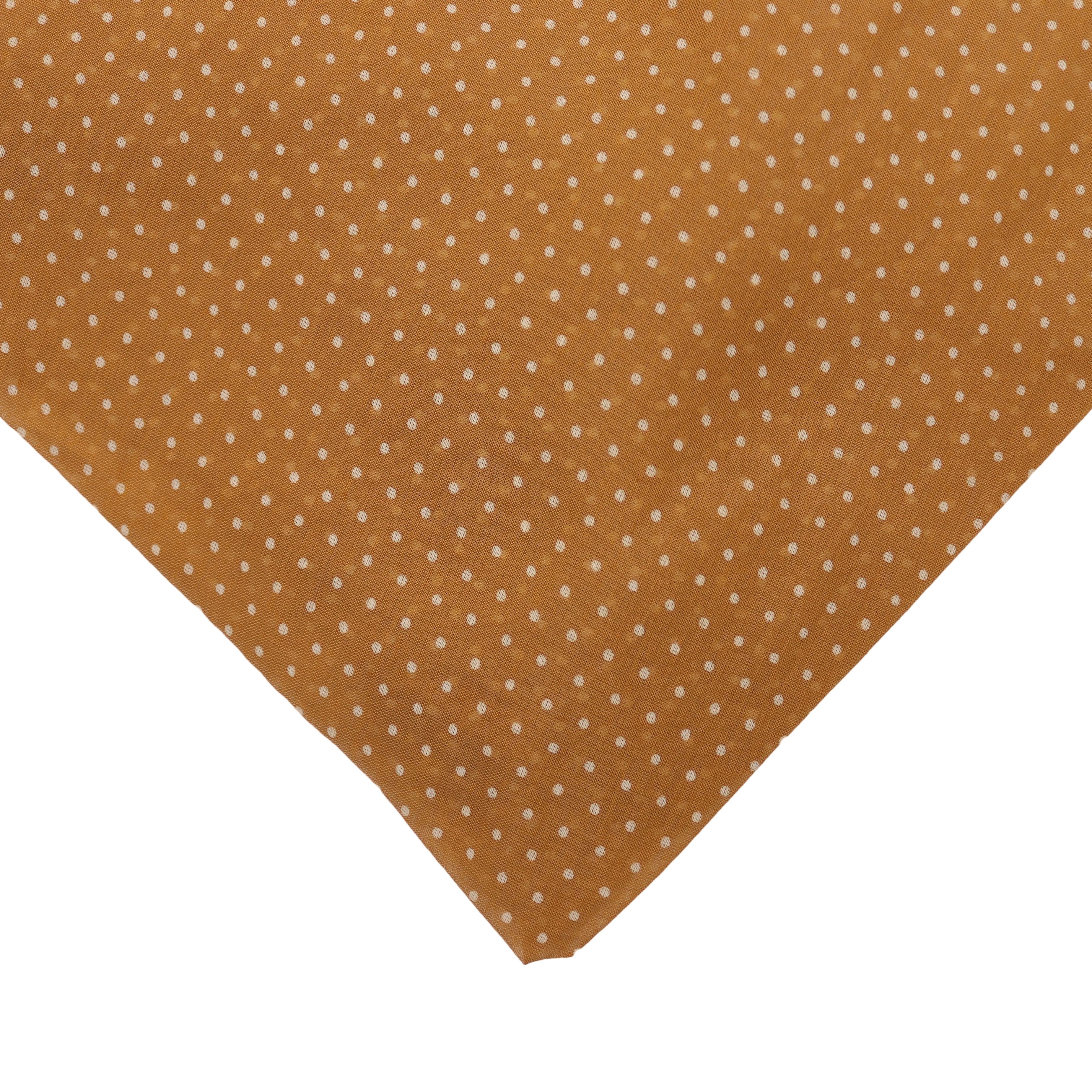 MIRROSI Modeschal Asymmetrischer Schal, Made in Italy 20% Seide 80% Baumwolle, (ca. 170x77cm; Leicht und bequem, zeitlos Pünktchen Muster), Damen Halstuch Stola ideal für Frühling, Sommer und Herbst