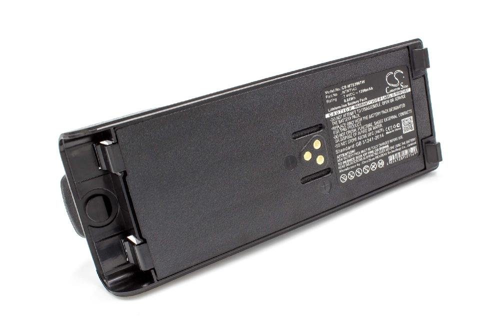 vhbw kompatibel mit Motorola PTX1200, MTZ2000 Akku Li-Ion 1200 mAh (7,4 V)