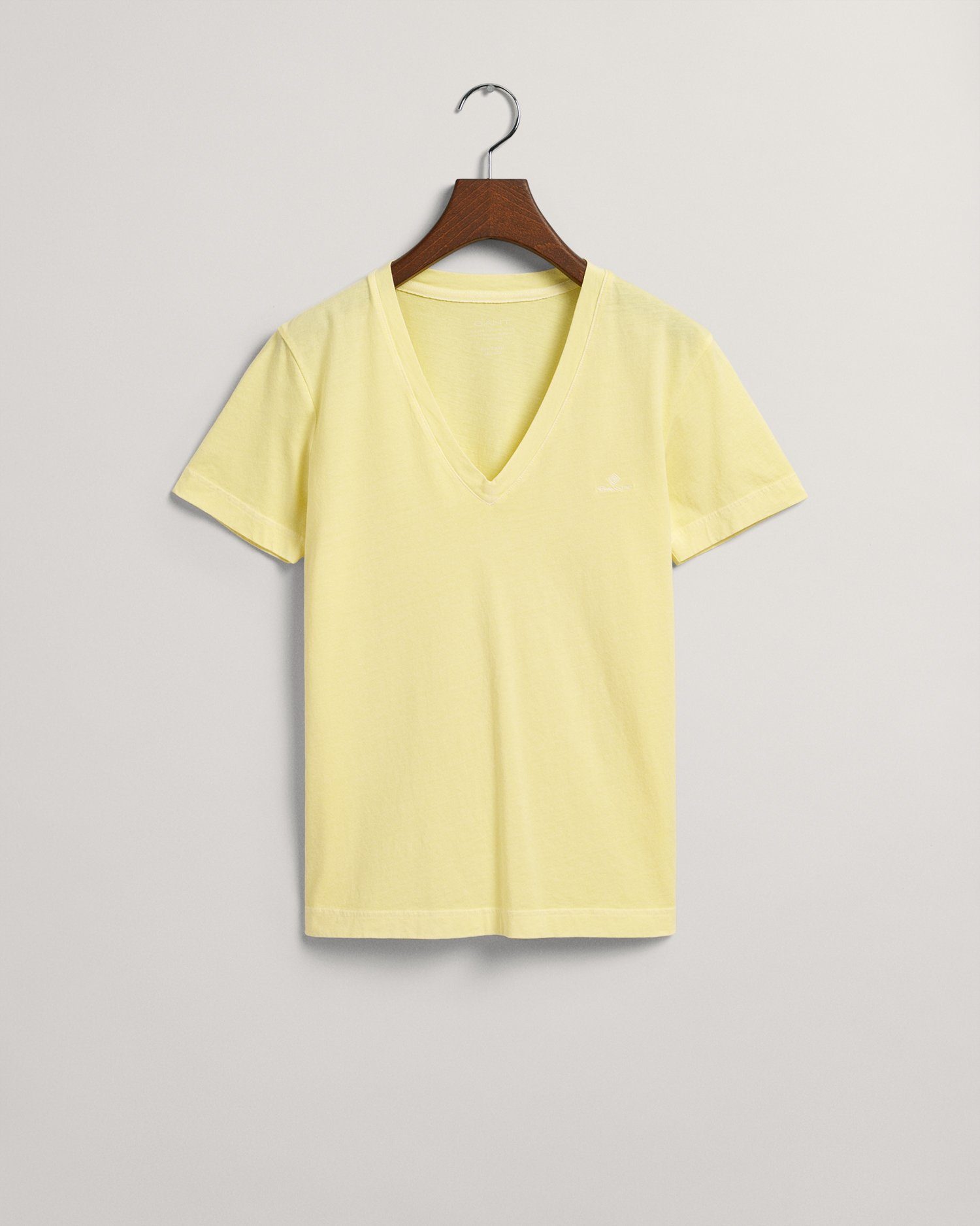 T-Shirt Sunfaded Gelb V-Neck T-Shirt Gant