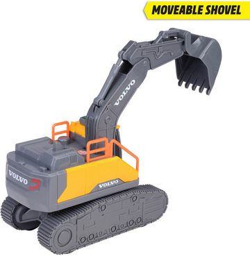 Dickie Toys Spielzeug-Bagger Dickie Spielfahrzeug Baustelle Bagger Go Real Volvo Tracked Excavator