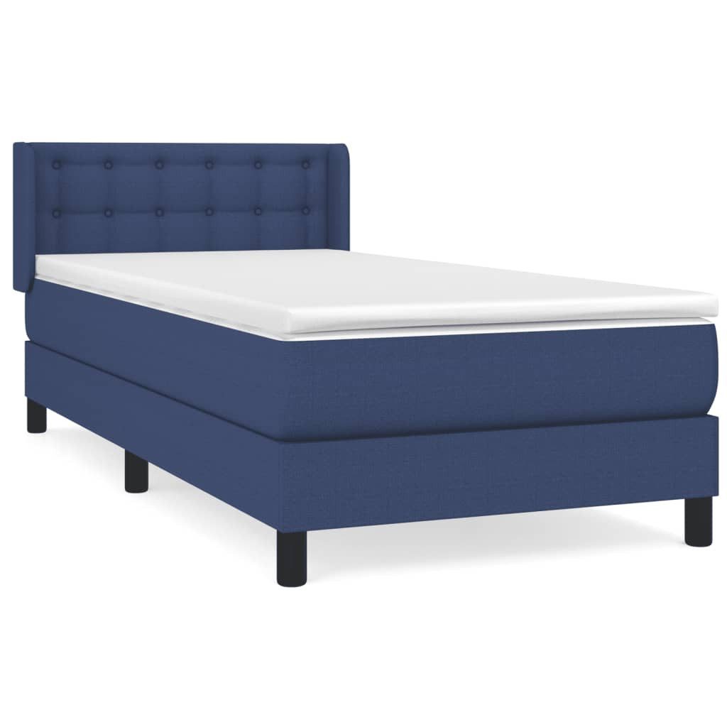 vidaXL Bett Boxspringbett mit Matratze Blau günstig online kaufen