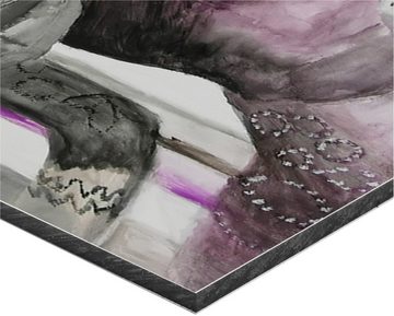 MySpotti Alu-Dibond-Druck Artfix Lady Violet, inkl. 3D-Magic Befestigungsset