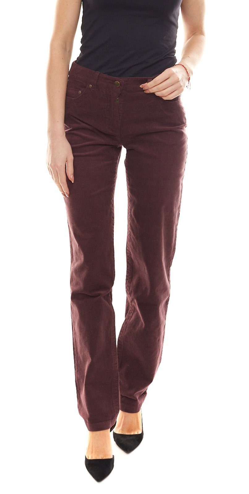 Aniston by BAUR Cordhose Aniston Cord-Hose modische Damen Business-Hose im  Five-Pocket-Style Stoff-Hose Violett