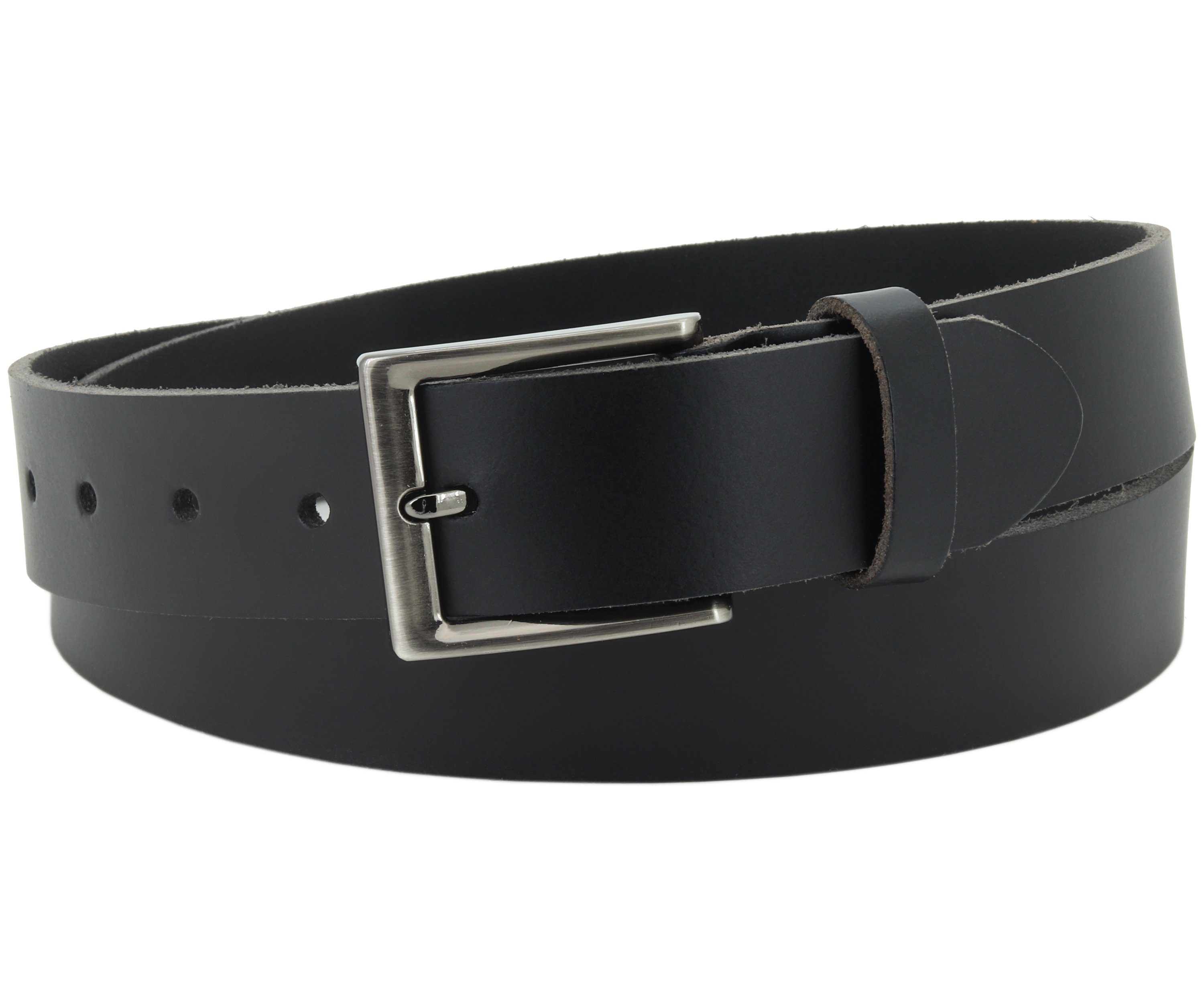 Ledergürtel OM424-PL-Schwarz
