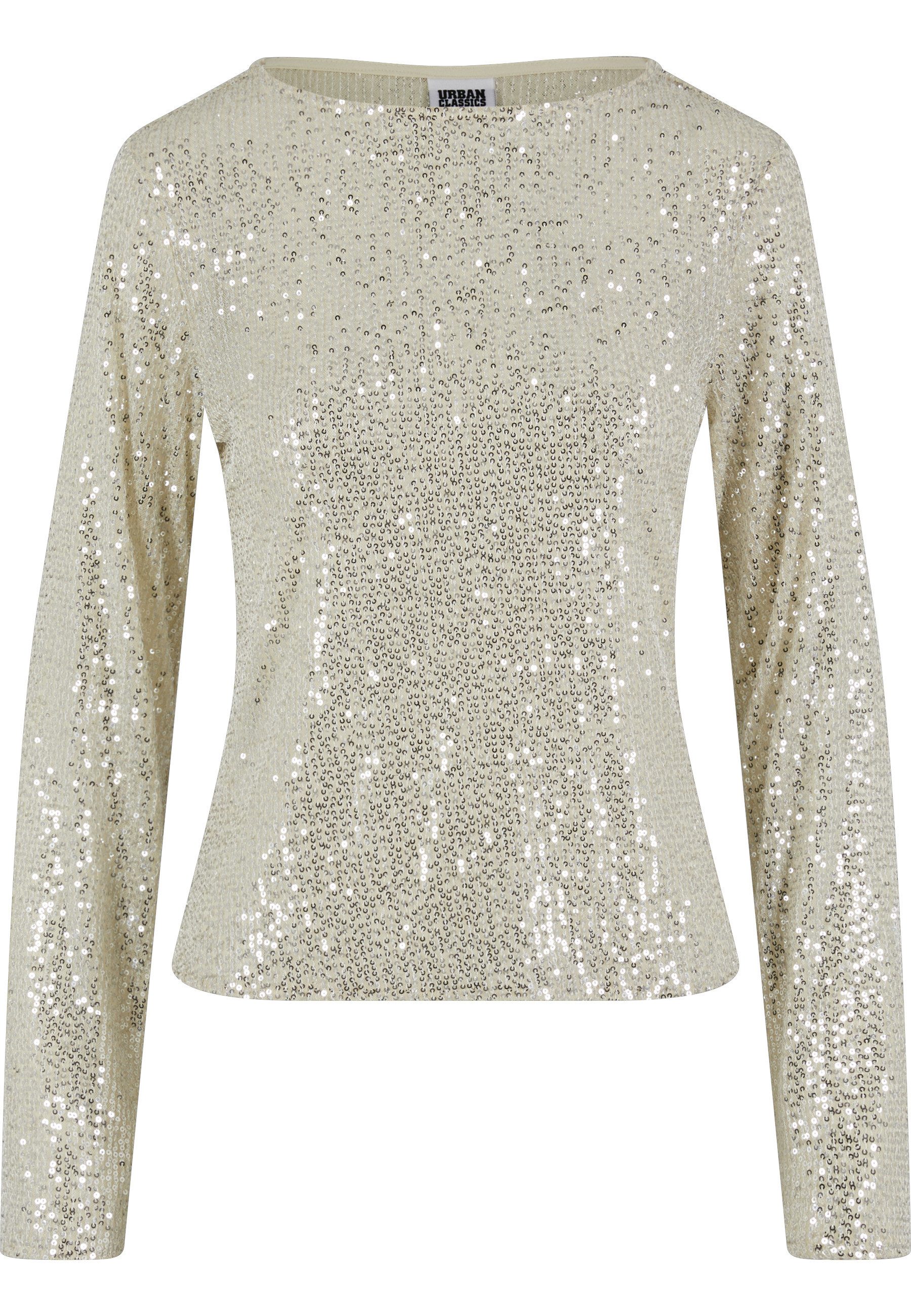 URBAN CLASSICS Longsleeve Urban Classics Ladies Sequins Longsleeve (1-tlg)