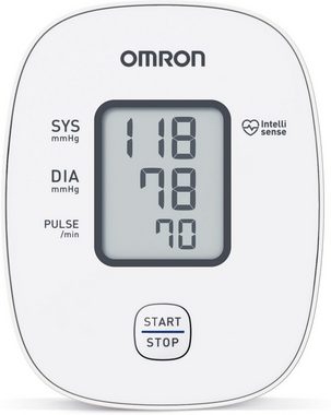 Omron Blutdruckmessgerät X2 Basic, klinisch validierte Genauigkeit mit nur einem Knopfdruck