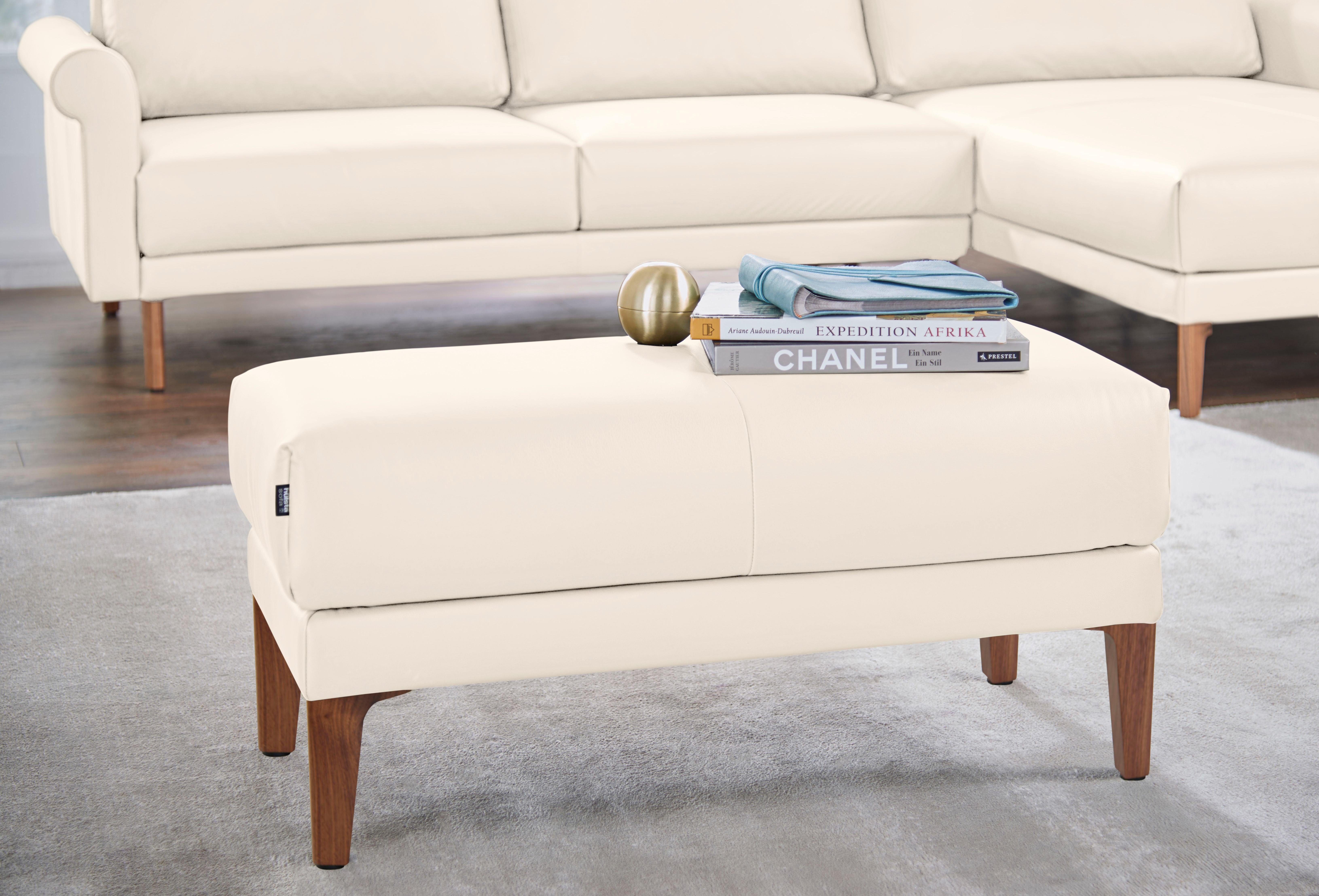 hülsta sofa Hockerbank hs.450, Füße aus Massivholz
