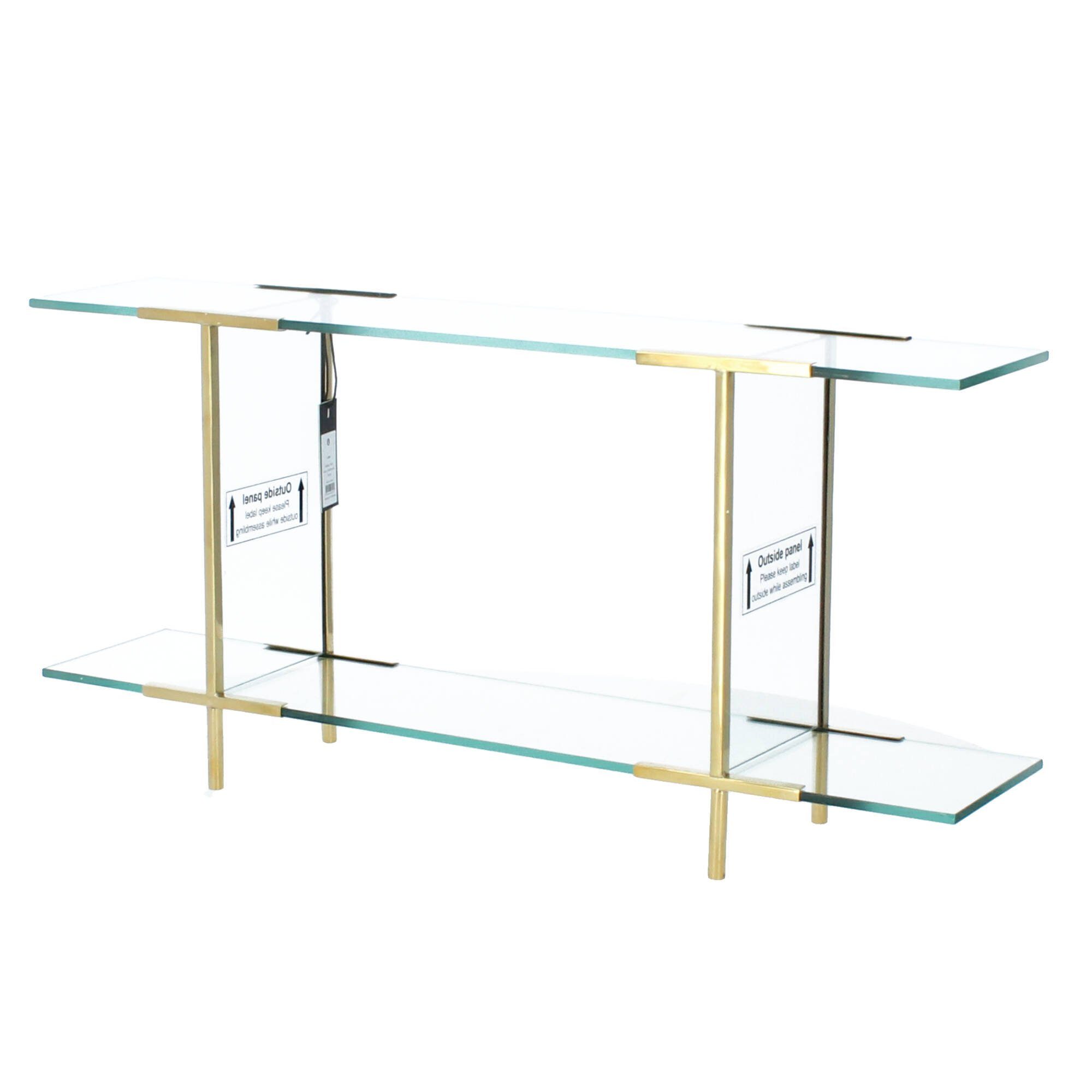 House Doctor Regal Display Regal Pure Messing Glas 60x28 cm 209920901