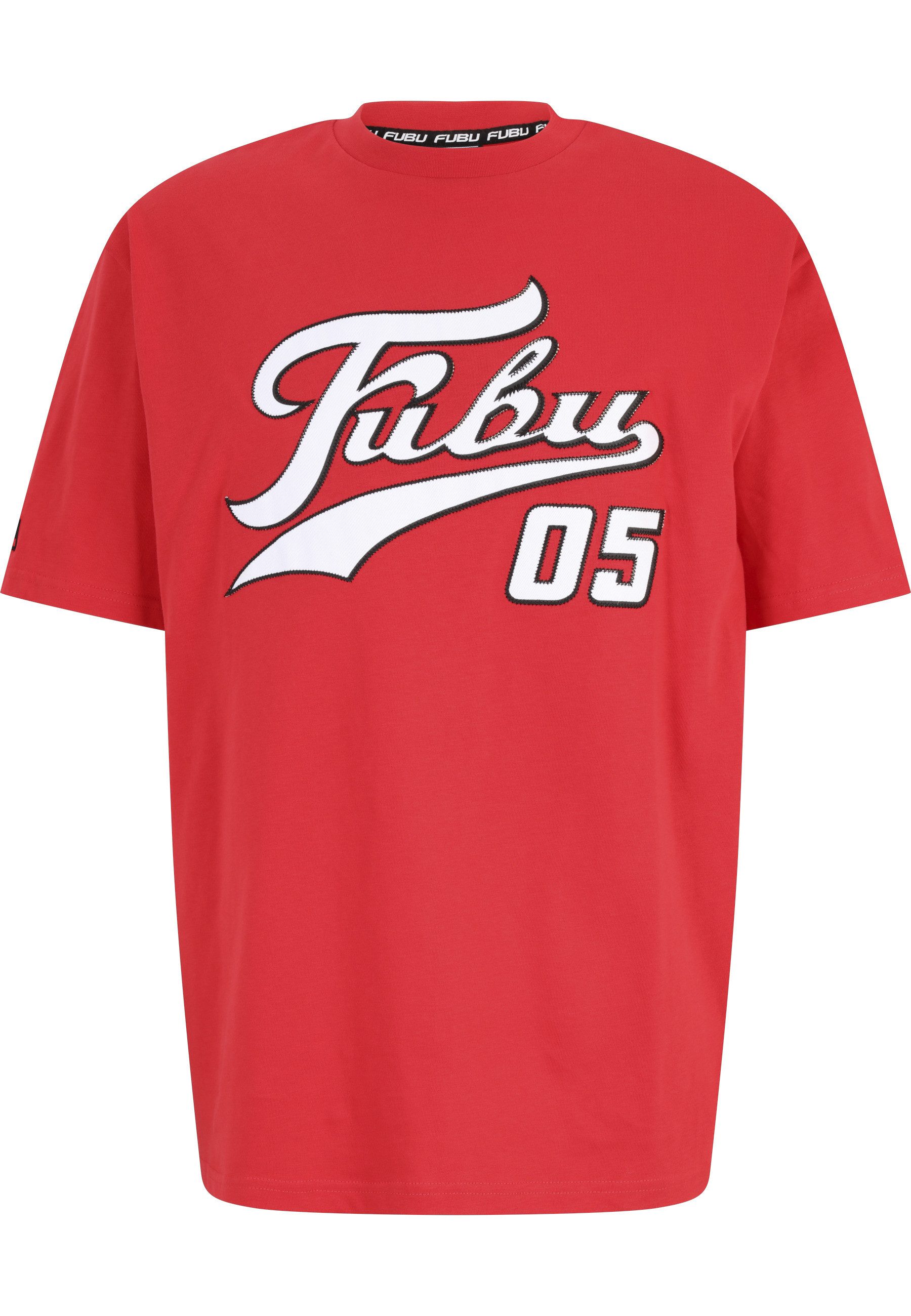 Fubu T-Shirt Fubu FBMQ12111RED Fubu Varsity T-Shirt (1-tlg)