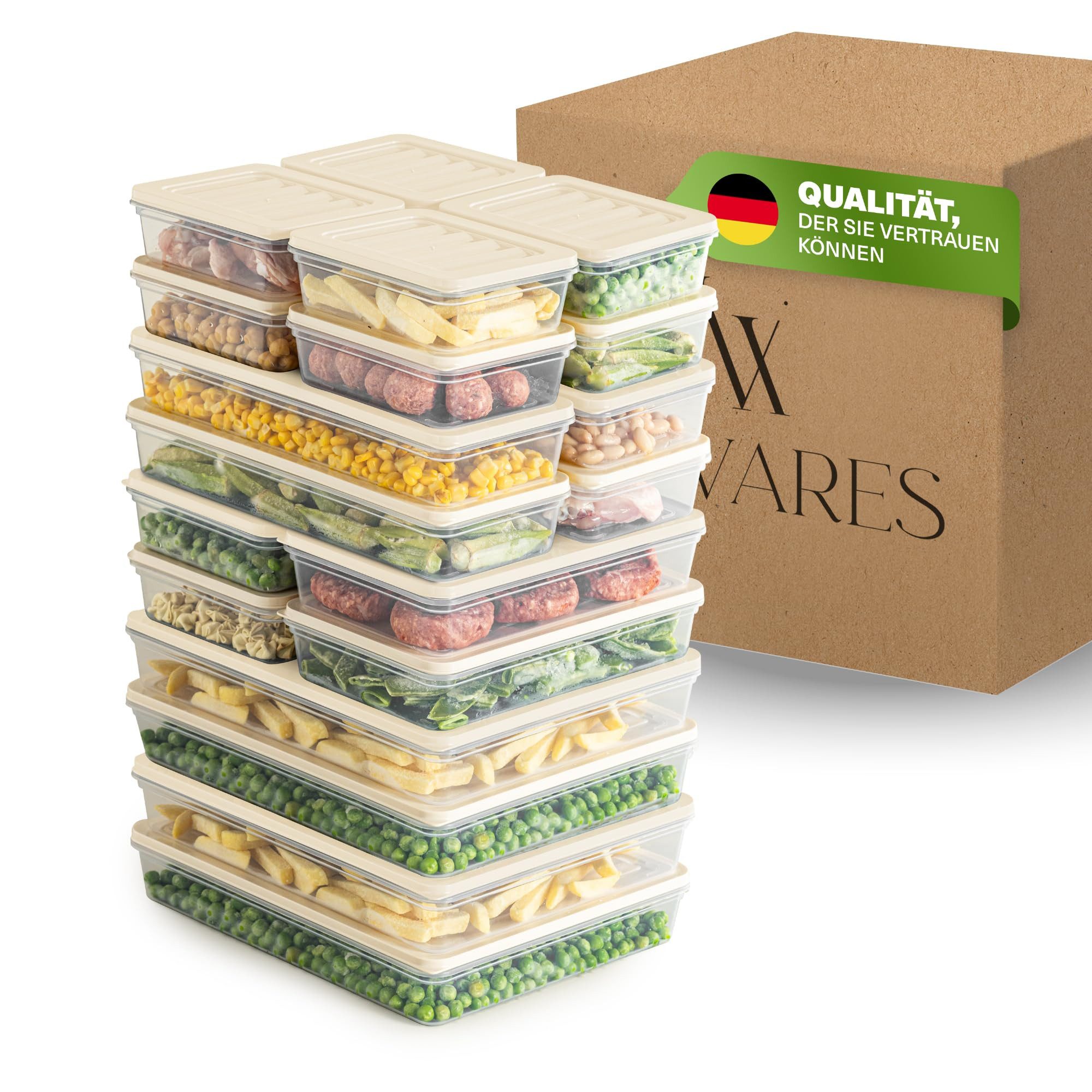 Viwares Vorratsdose Aufschnittboxen, Lebensmittel frisch und geruchsfrei lagern