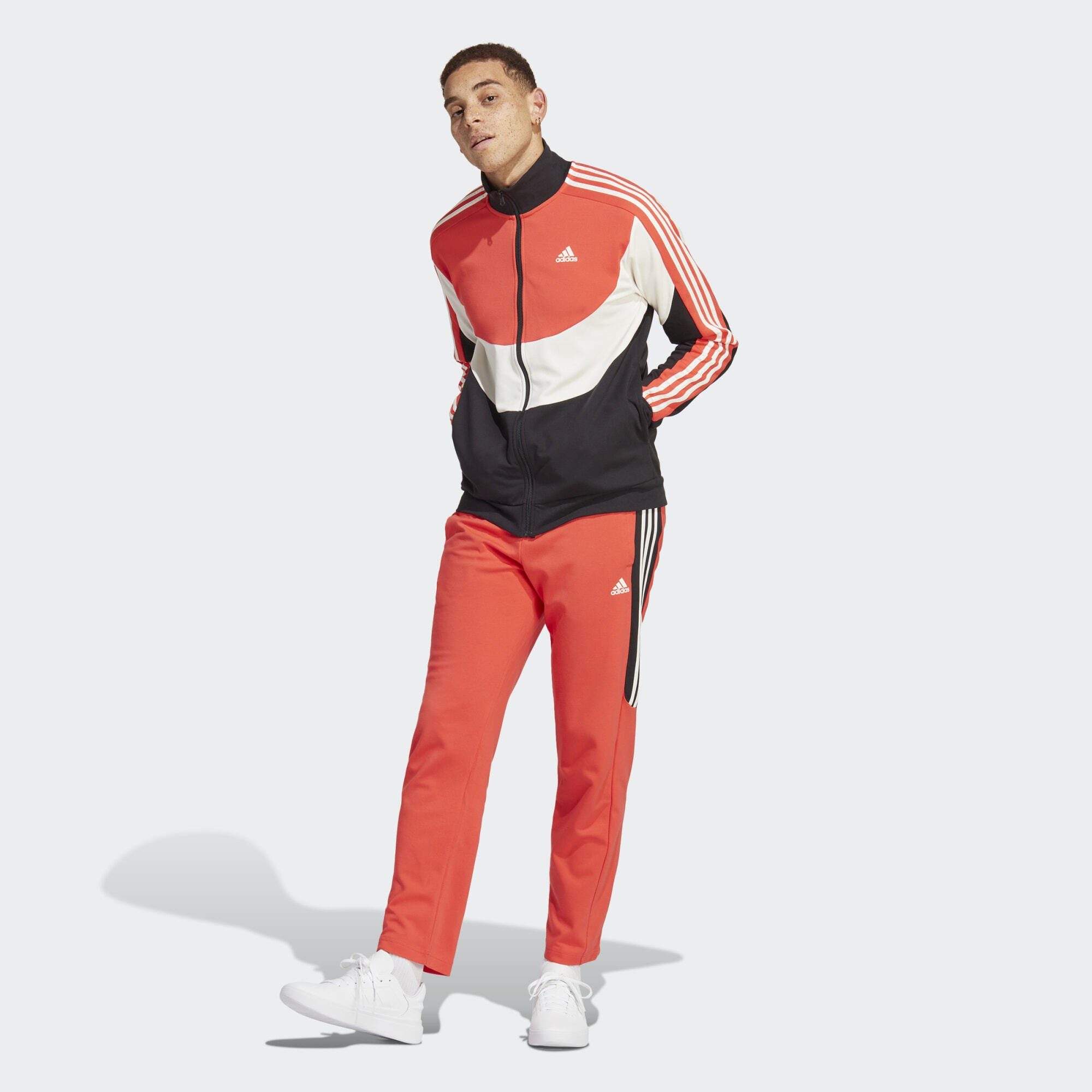 adidas Sportswear Trainingsanzug COLORBLOCK TRAININGSANZUG, 53 % Baumwolle  / 47 % recycelter Polyester (Interlock)