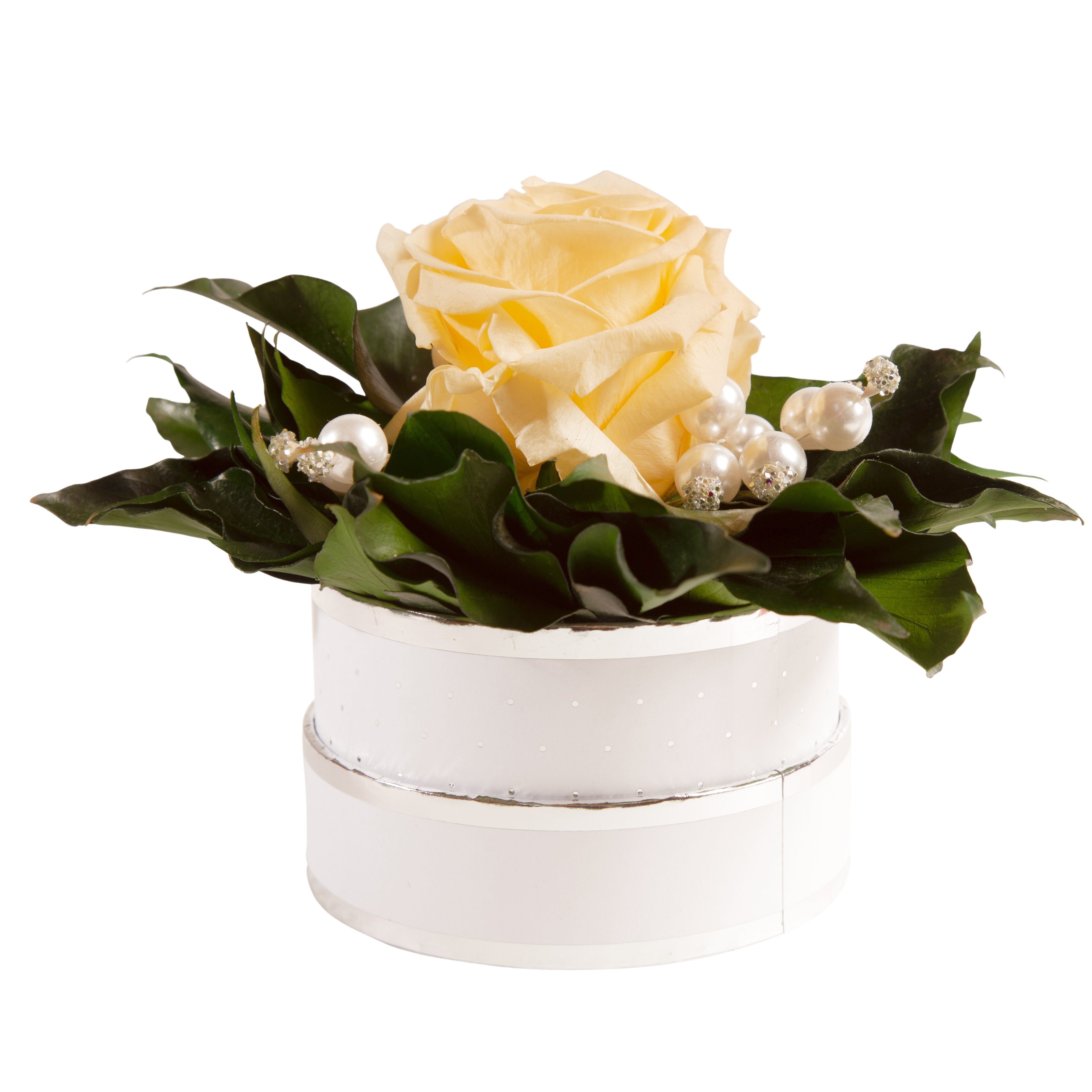 Kunstblume Infinity Rosenbox Diamonds and Pearls günstig online kaufen