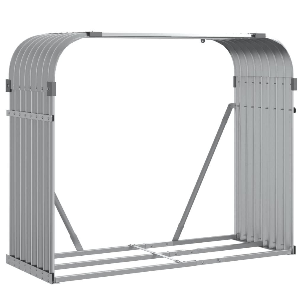 vidaXL Kaminholzregal Kaminholzunterstand Hellgrau 120x45x100 cm günstig online kaufen