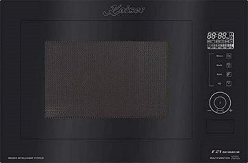 Kaiser Küchengeräte Einbau-Mikrowelle EM 2510/5 Jahres Garantie, Einbau-Mikrowelle, Schwarz Glas, 25L
