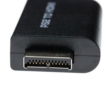 vhbw Adapter passend für Sony PlayStation 2 Spielekonsole / TV, Video Audio Medienkonverter