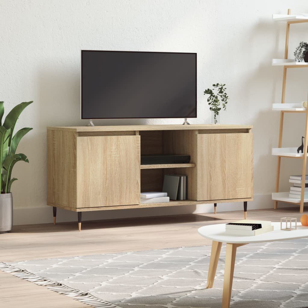 furnicato TV-Schrank Sonoma-Eiche 104x35x50 cm Holzwerkstoff