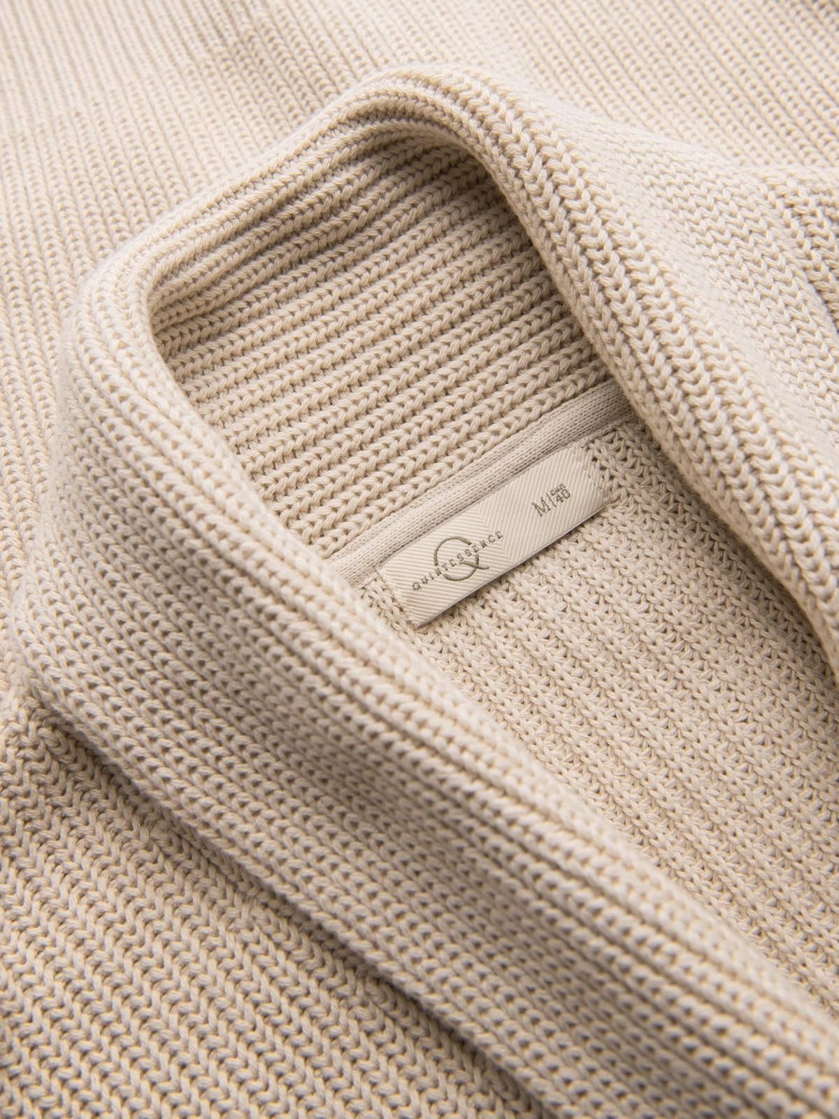 Cardigan Herren-Strickjacke aus Baumwolle mit Schalkragen