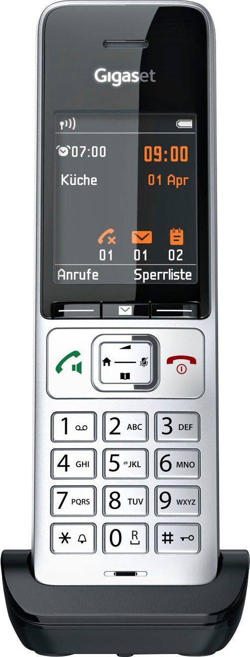 Gigaset COMFORT 500HX Schnurloses Zoll) 5,6 (Mobilteile: cm für (2,2 TFT-Farbdisplay Lesbarkeit DECT-Telefon optimale 1)