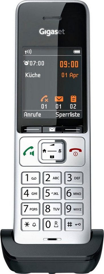 Gigaset COMFORT 500HX Schnurloses DECT-Telefon (Mobilteile: 1), 5,6 cm (2,2  Zoll) TFT-Farbdisplay für optimale Lesbarkeit