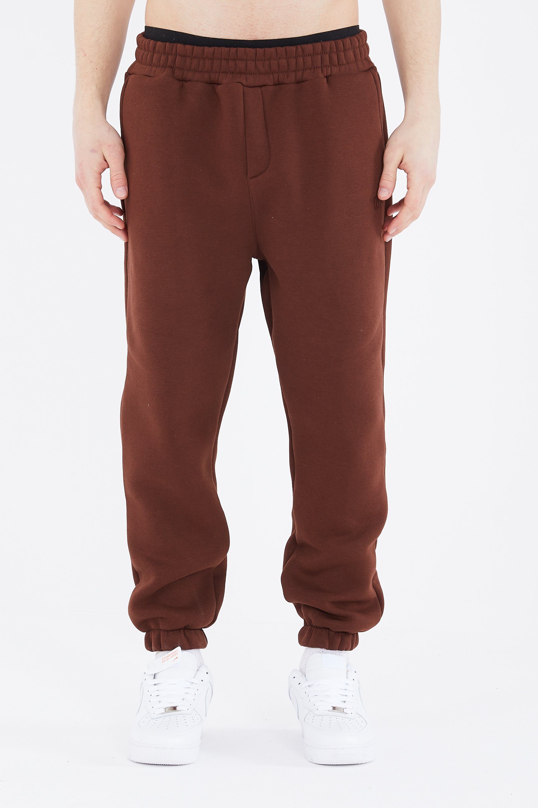 Jogginghose Basic Jogginghose Oversize Fit Baumwolle