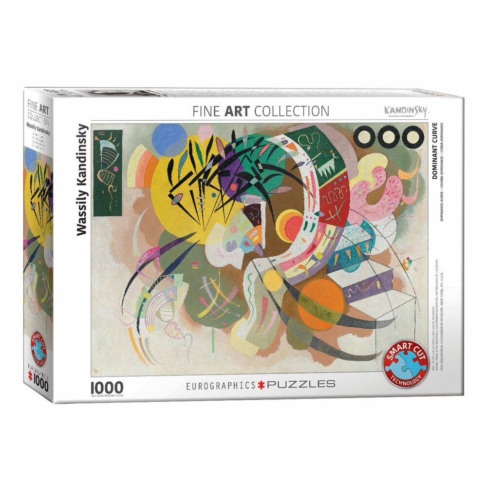 EUROGRAPHICS Puzzle Dominante Kurve von Wassily Kandinsky, 1000 Puzzleteile
