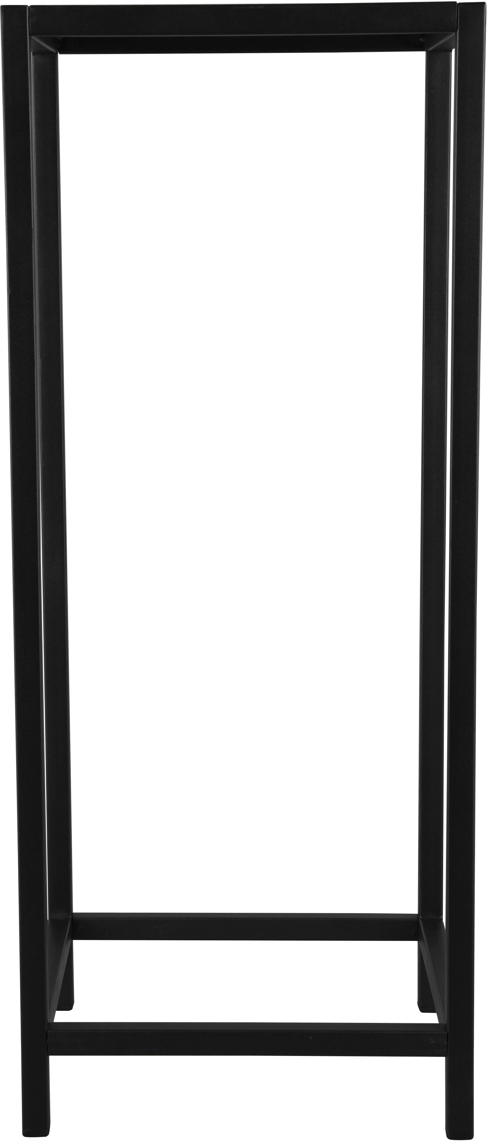 MIRRORS AND MORE Beistelltisch Veronika, schwarzes Metallgestell