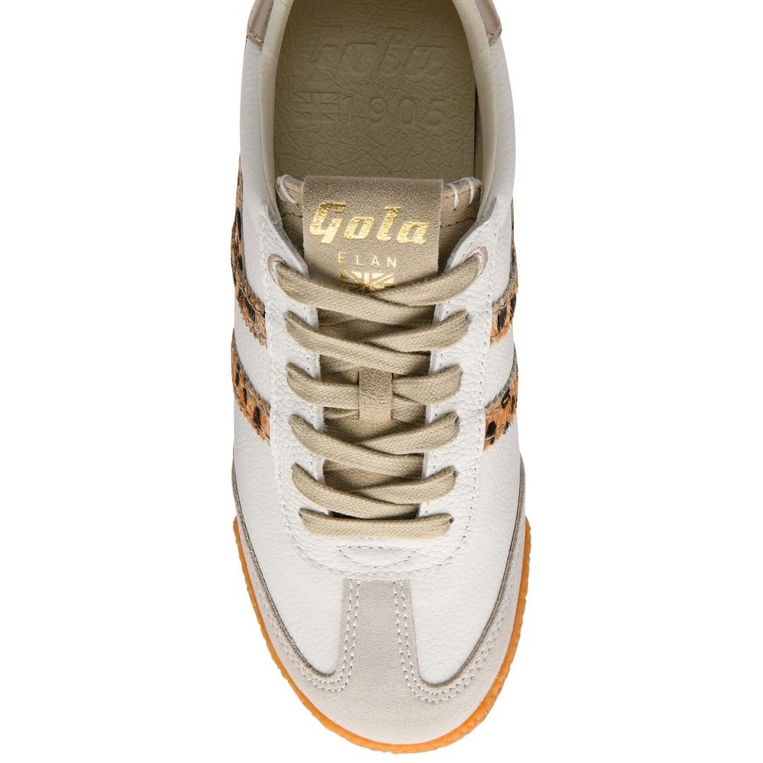 Gola Elan Brixton 2026 - Made in England - offwhite/bone/leopard Damen Sneaker