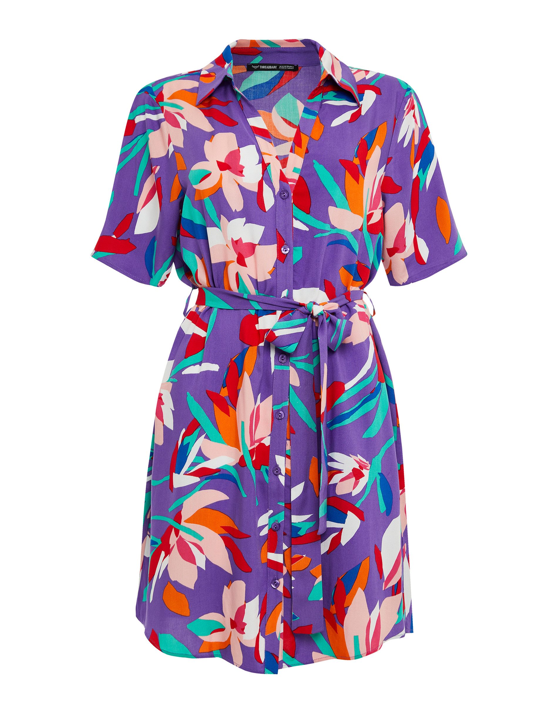 Threadbare Sommerkleid THB Tyler (1-tlg) mit farbenfrohem Allover-Muster