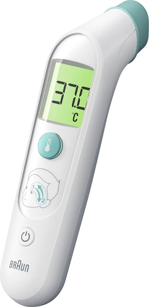 für Erwachsene Säuglinge, - Braun alle Altersgruppen​: Stirnthermometer​ Fieberthermometer BST200, Kinder und TempleSwipe™ Geeignet