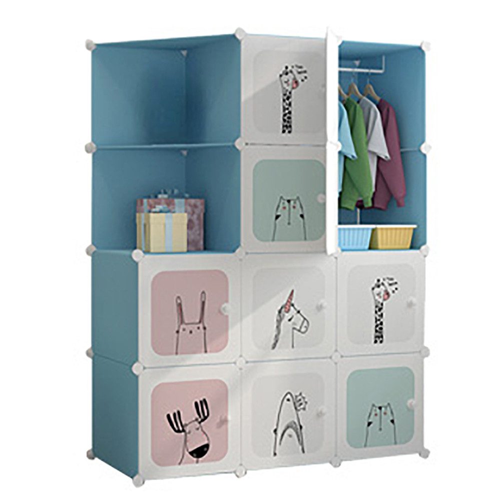 GarveeMore Kinderkleiderschrank Kinderkleiderschrank Kinderregal Schuhregal günstig online kaufen