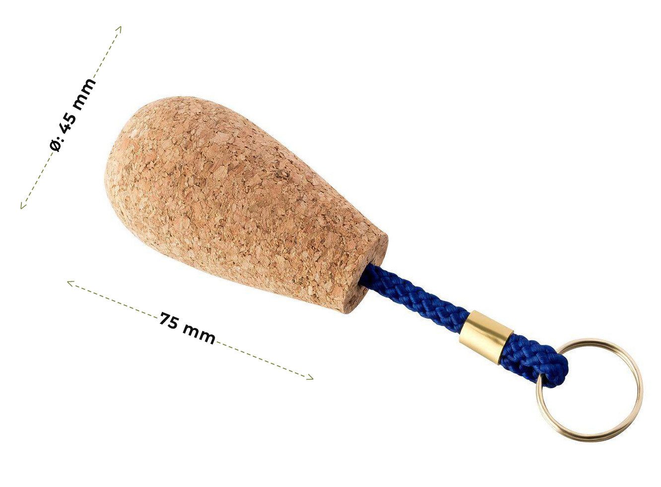 Kork-Deko.de Schlüsselanhänger Boots-Schlüsselanhänger aus Kork (schwimmfäh günstig online kaufen