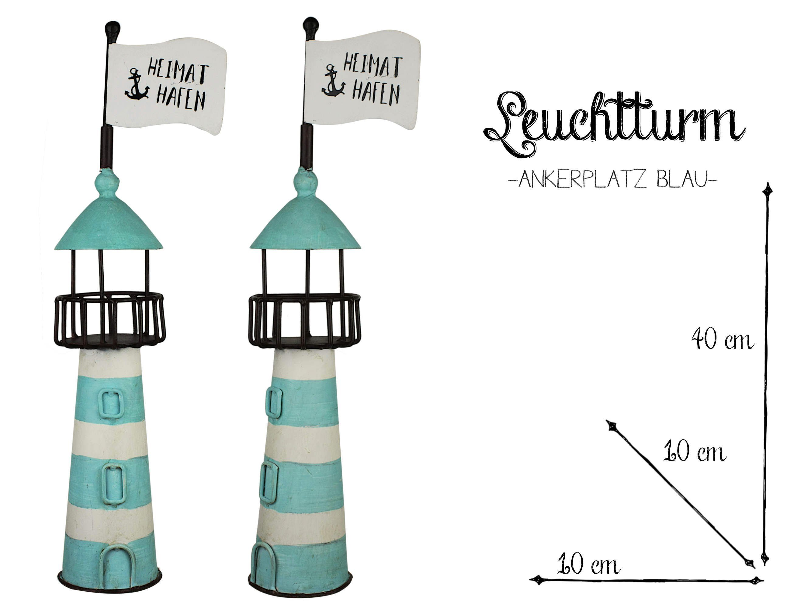 Paulslandhaus Gartenfigur Zaunhocker Leuchtturm, Ankerplatz, Heimathafen, günstig online kaufen